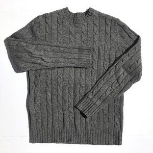 Martin + Osa Wool/Cotton Chunky Cableknit Pullover Sweater sz M